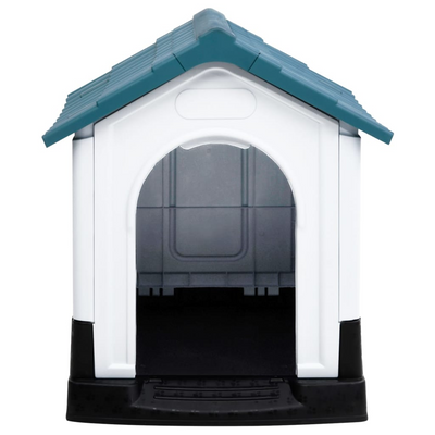 Vida-XL Dog House Blue 22.4"x26.8"x26" Polypropylene