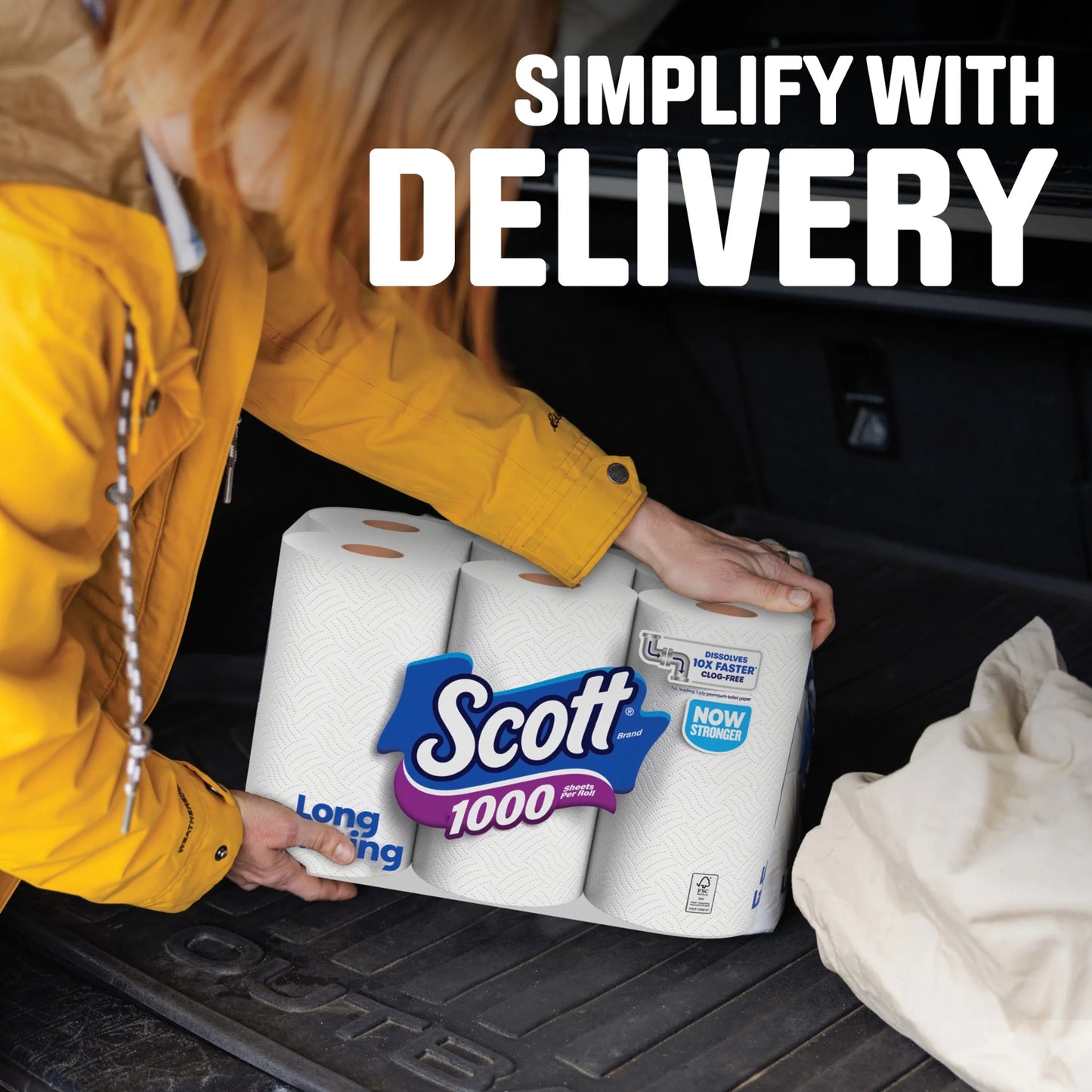 Scott 1000 Toilet Paper, 24 Rolls, 1,000 Sheets per Roll