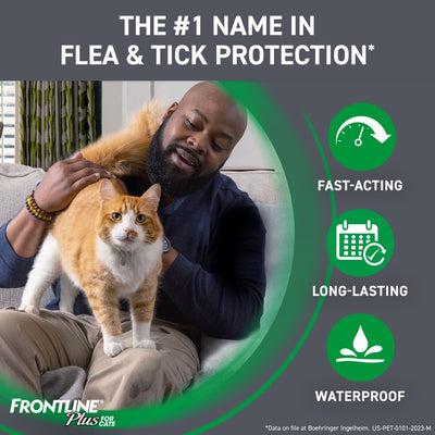 FRONTLINE® plus for Cats and Kittens Flea and Tick Treatment, 3 CT