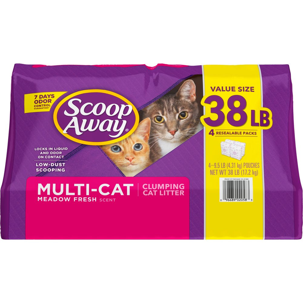 Scoop Away Multi-Cat, Scented Cat Litter, 38 Lbs