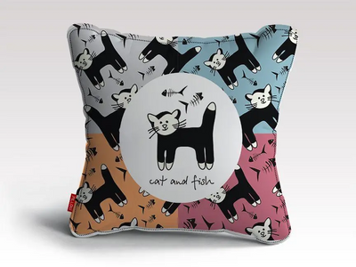 Cat Pattern Cushion/Pillow