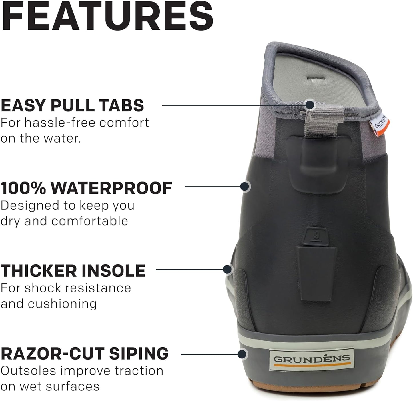 Grundens MenβS DECK-BOSS Ankle Boot | Durable, Waterproof