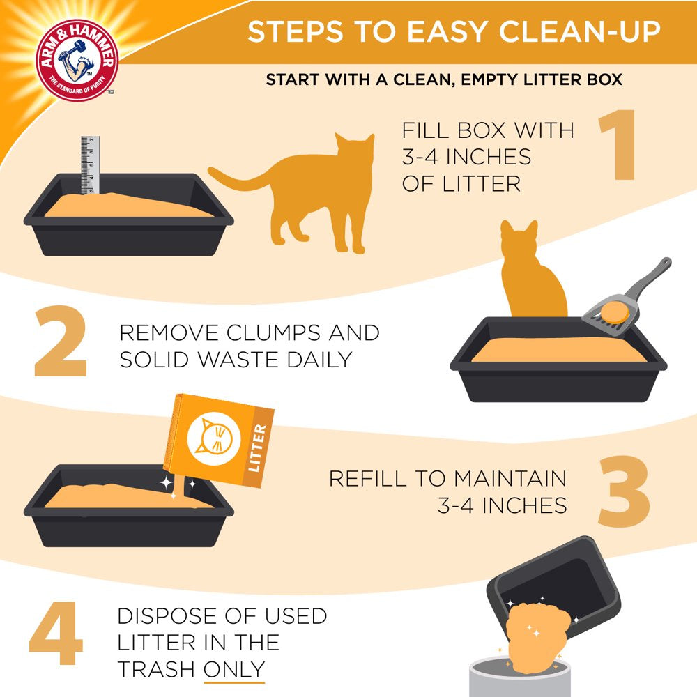 Arm & Hammer Multi-Cat Superior Odor Control with Clean Burst Clumping Cat Litter, 40 Lb