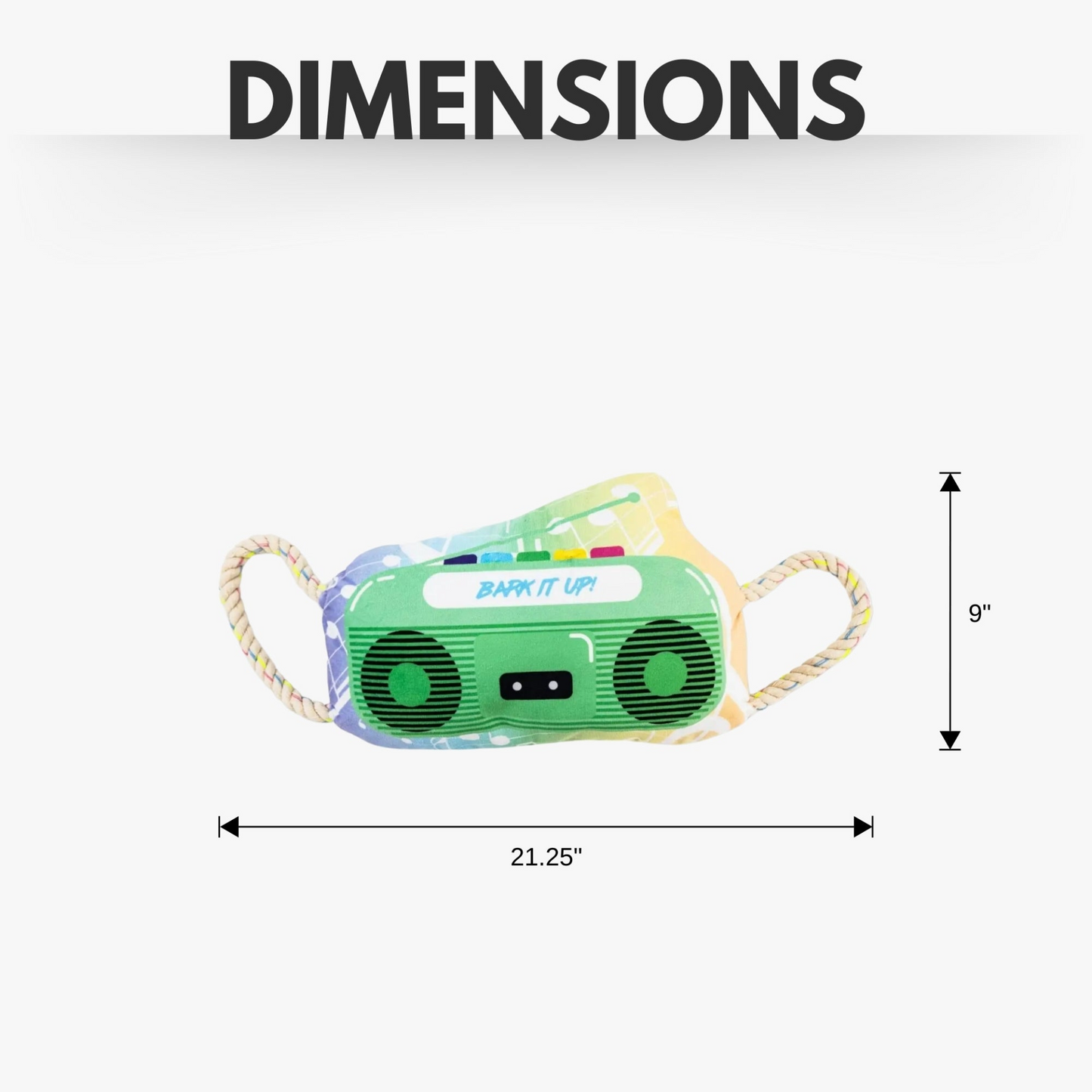 Retro Boombox Squeaker Dog Chew Toy – Plush Dog Toy with Durable Texture, for Engaging Play and Cuddles