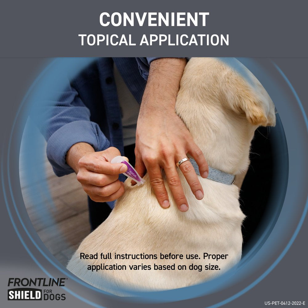 FRONTLINE® Shield for Dogs Flea & Tick Treatment, Small Dog, 11-20 Lbs, Orange Box, 6Ct