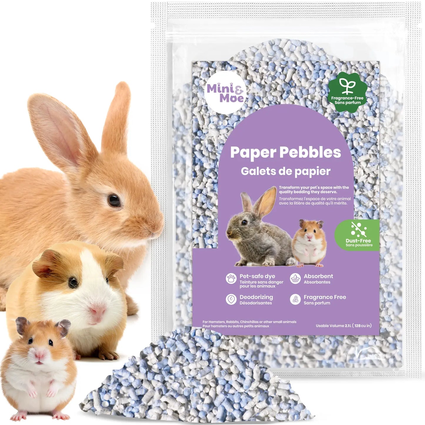 Cozy Small Animal Pet Bedding for Pet Guinea Pigs, Rabbits, Hamsters, Gerbils, and Chinchillas,Hamster Cage,Pet Toy,Stuff