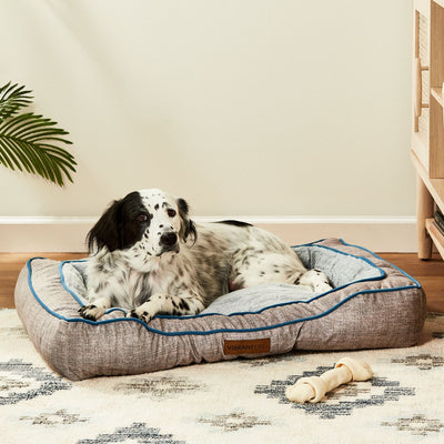 Vibrant Life Bolstered Bliss Mattress Edition Dog Bed, Large, 36"X26", up to 70Lbs