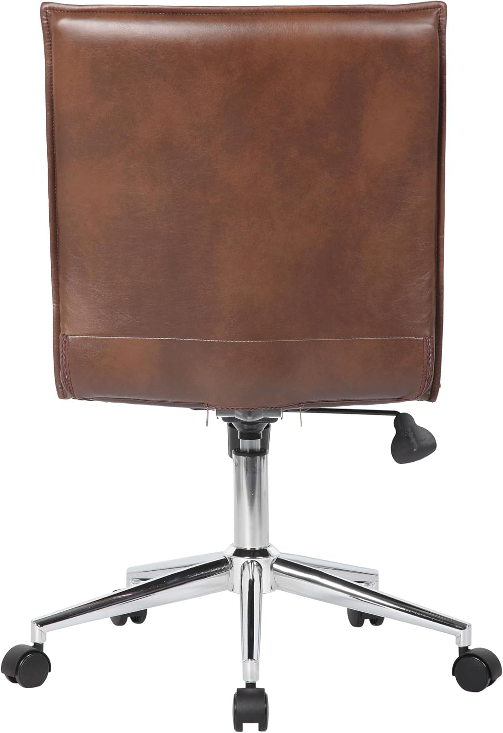 Boss Office Products Modern Vinyl Armless Hospitality Office Chair, Brown