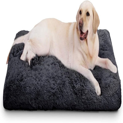Large Dog Bed Washable Pet Bed Dog Beds for Large Dogs Plush Soft Fluffy Dog Beds 41 Inch