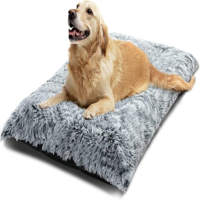 Dog Beds for Medium,Small Dogs Puppy Bed Washable Anti-Slip Sleeping Mat 35"X 23" Gray