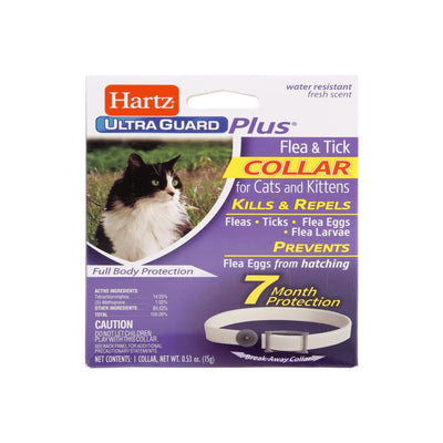 Hartz Ultraguard plus Flea & Tick Collar for Cats and Kittens, 7 Months Protection