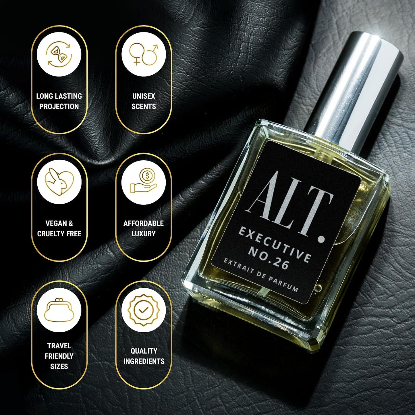 ALT. FRAGRANCES Executive No. 26 - Inspired by Avntus, Perfume for Men, Extrait De Parfum, Long Lasting Woody Fruity Perfume for Men with Bergamot, Pineapple & Oakmoss, 60Ml