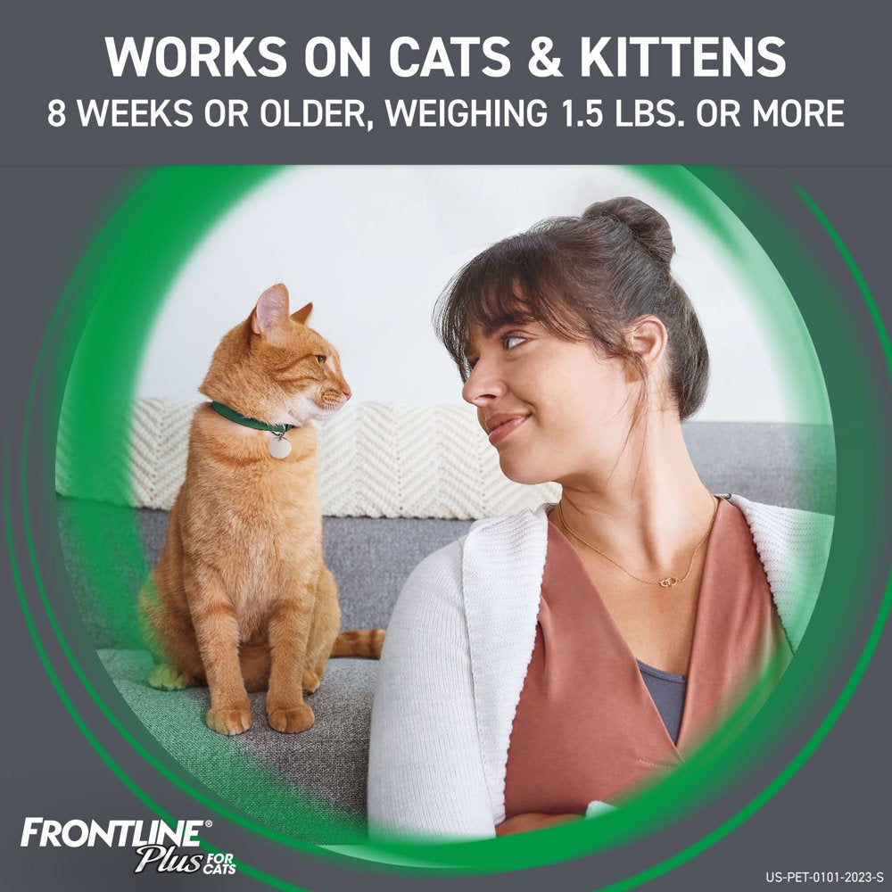 FRONTLINE® plus for Cats and Kittens Flea and Tick Treatment, 3 CT