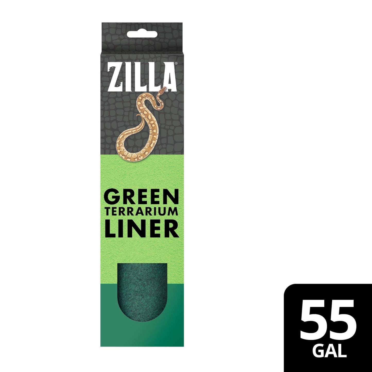 Zilla Reptile Terrarium Liner Green 33L/40L/55 Gallon
