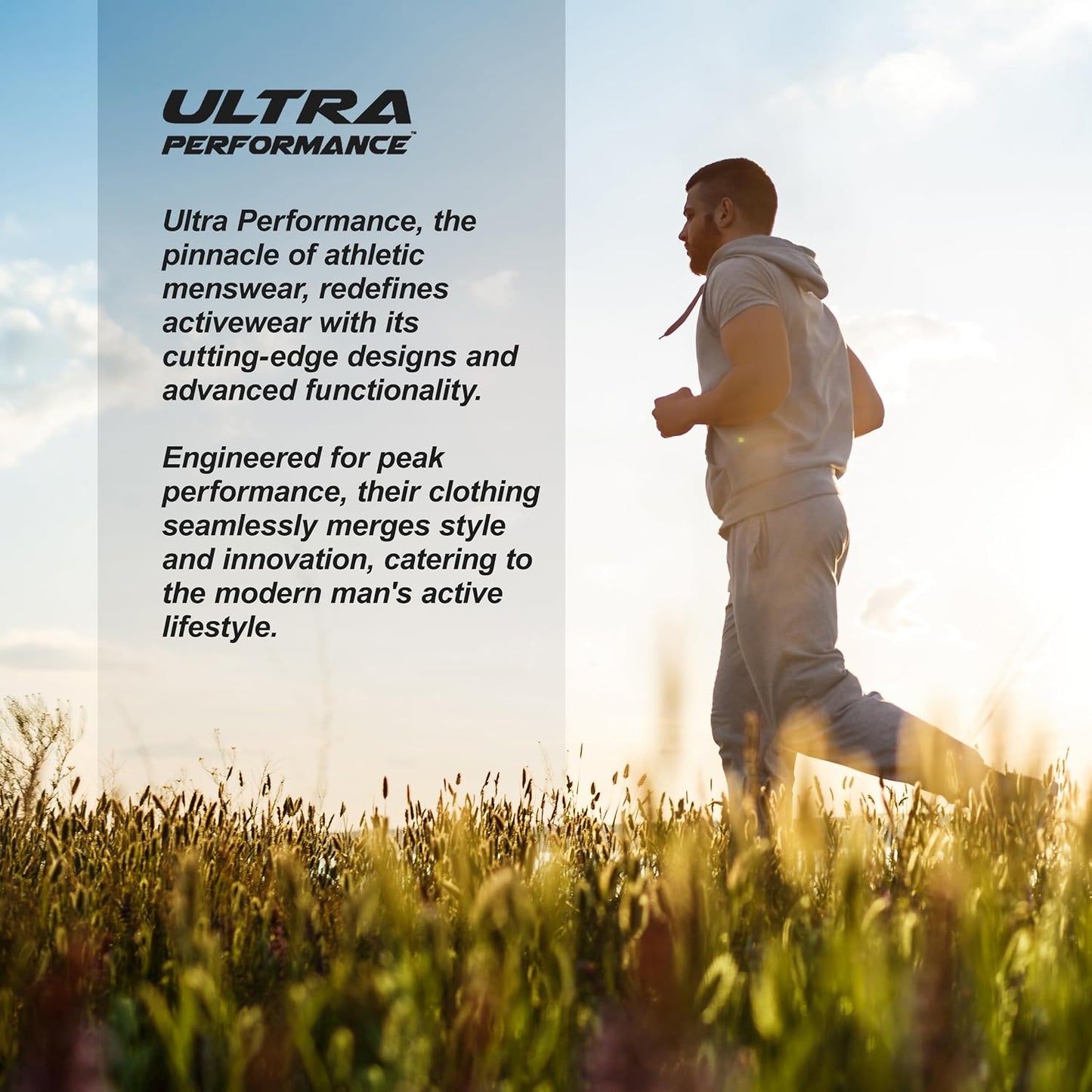 Ultra Performance 3 Pack Mens Fleece Wide Leg Sweatpants with Pockets, Open Bottom Workout Sweatpants for Men