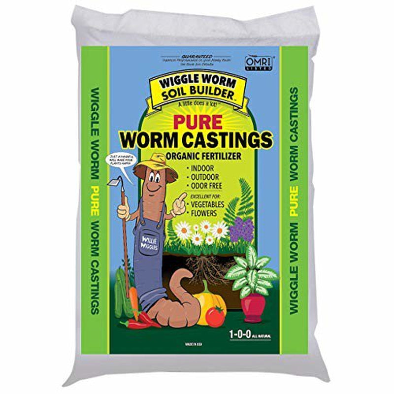 Wiggle Worm Worm Castings Organic Fertilizer, Soil Builder, 30 Pounds