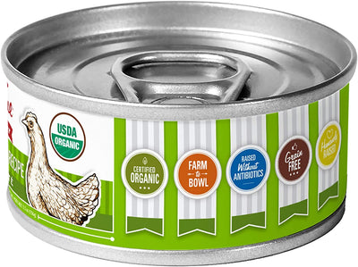 Tender & True Organic Chicken & Liver Recipe Canned Cat Food, 5.5 Oz, Case of 24