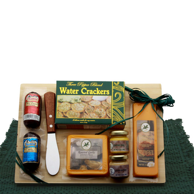 Classic Selections Meat & Cheese Board - meat and cheese gift baskets