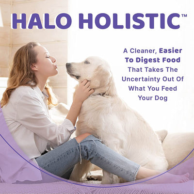 Halo Holistic Dog Food, Chicken & Chicken Liver Recipe, Dry Dog Food Bag, Adult Formula, 21-Lb Bag