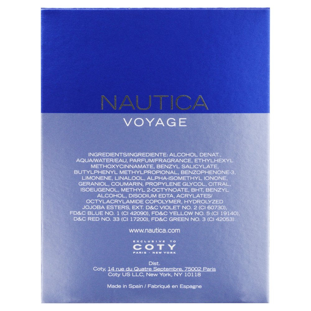 Nautica Voyage by Nautica Eau De Toilette, Cologne and Fragrance for Men 100 Ml