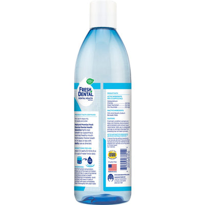 Naturel Promise Fresh Dental Dog Breath Freshener Water Additive for Dogs, 16 Oz Bottle
