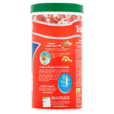Tetra Tetrapond Color Flakes, Color-Enhancing Flaked Fish Food for Small Ponds