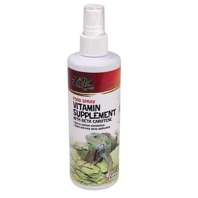 Zilla Vitamin Food Spray for Reptiles, 8Oz