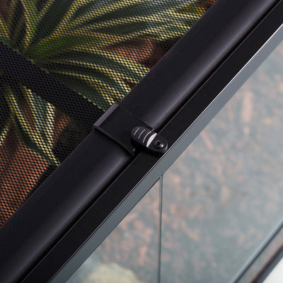 REPTI-ZOO Reptile Glass Terrarium, Double Hinge Door with Screen Ventilation Reptile 36" X 18" X 18"