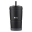 Bubba Envy S Stainless Steel Tumbler with Straw and Bumper Rubberized Black Licorice, 24 Fl Oz.