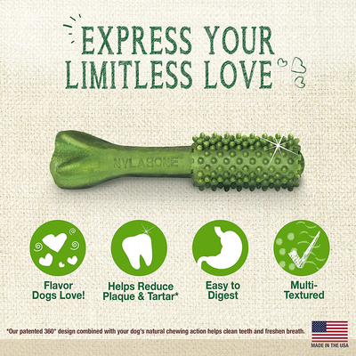 Nutri Dent Natural Dental Fresh Breath Flavored Chew Treats Medium/Wolf (40 Count)