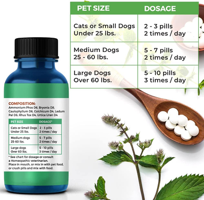 Walk-Easy Hip and Joint Supplement for Dogs Cats – Arthritis Pain Relief and Anti-Inflammatory Support Pills - All Natural, for Large and Small Pets