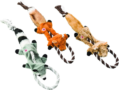 Ethical Pets Fox Mini Skinneeez Tugs Dog Stuffingless Toy, 14"