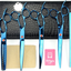 7.5" High-End Left-Handed Professional PET DOG Grooming Scissors Suit Cutting&Curved&Thinning Shears (Blue)