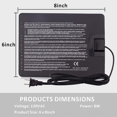 Reptile Heating Pad - Hermit Crab Heater Heat Mat for Reptiles Snake Lizard Terrarium 8 Watt