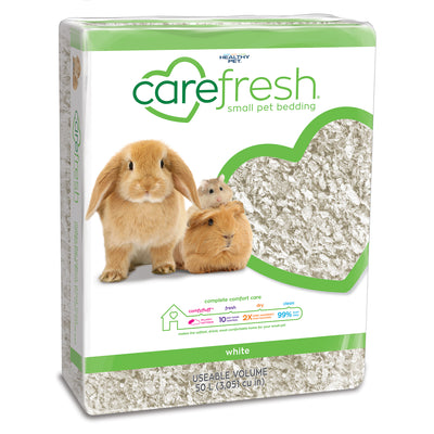 Healthy Pet (#L0405) Carefresh Ultra-Premium Small Pet Soft Bedding, White 50 L