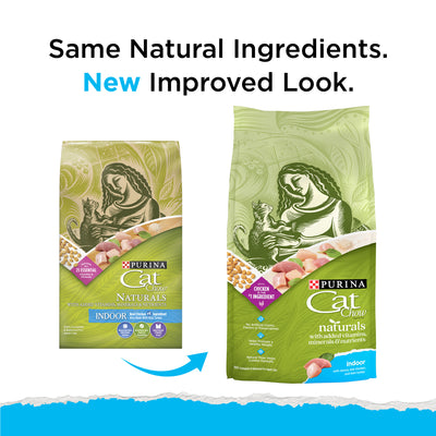 Purina Cat Chow Naturals, Dry Indoor Cat Food with Added Vitamins, Minerals and Nutrients, 6.3 Lb. Bag