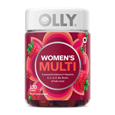 OLLY Women'S Multivitamin Gummy, Health & Immune Support, Berry, 130 Ct