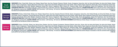 Blue Buffalo Wilderness High Protein, Natural Adult Pate Wet Cat Food Variety Pack, Chicken, Salmon, Duck 3-Oz Cans (12 Count- 4 of Each Flavor)