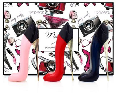 Okian Cool Girl High Heel Perfume Gift Set Box for Women Eau De Parfum 1Oz (3Pack)