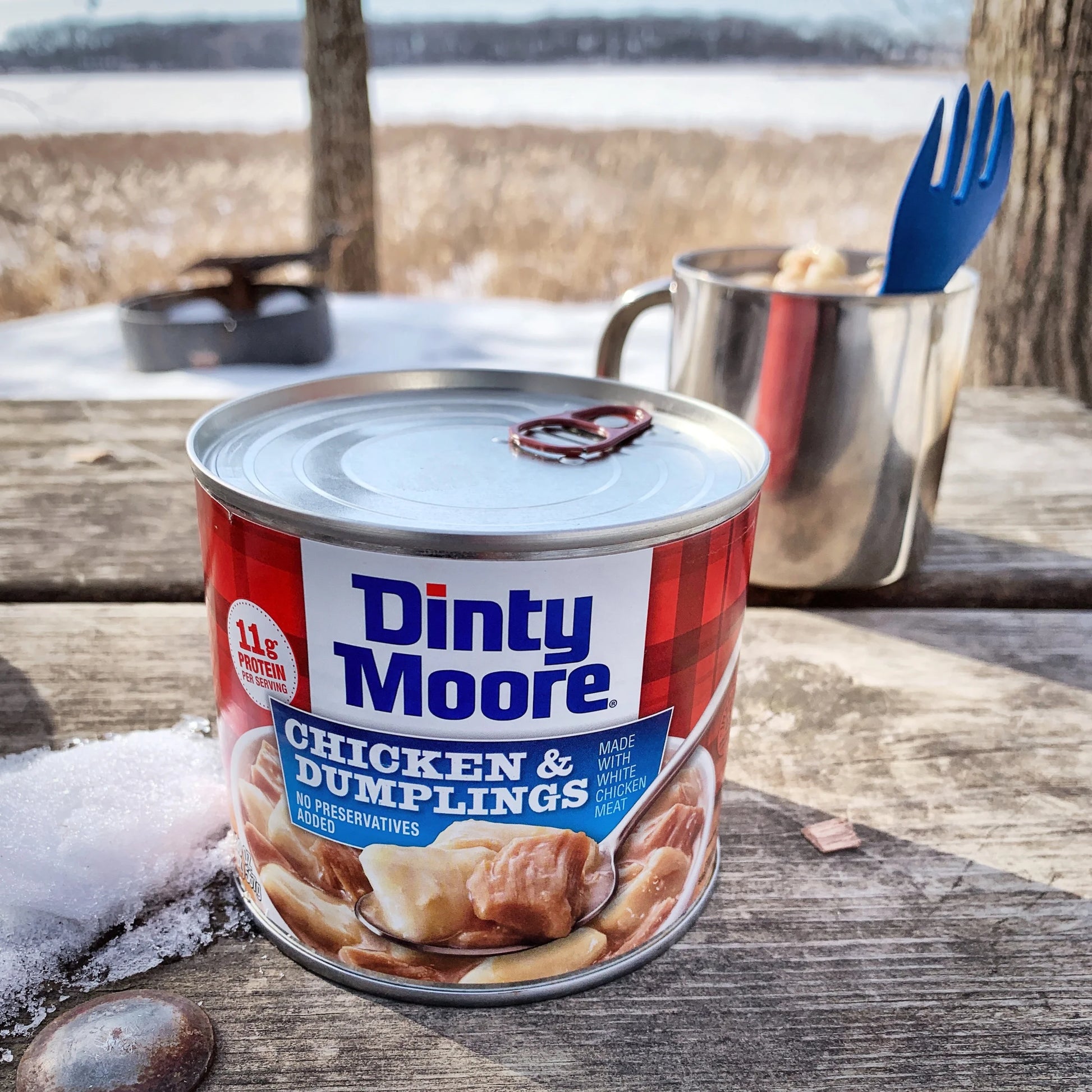 (8 Pack) DINTY MOORE Chicken and Dumplings, Shelf Stable, 20 Oz Steel Can