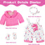 XFEYUE 12" Baby Doll with Pink Bowknot Clothing Set,12 Inch Realistic Baby Dolls with Clothes and Accessories,Pacifier Bottle Toy Pretend Play Collection for 3+ Child Girls Gifts