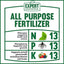 Expert Gardener All Purpose Plant Food Fertilizer 13-13-13 Formula; 40 Lb.