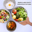 Umite Chef Mixing Bowls with Airtight Lids，6 Piece Stainless Steel Metal Nesting Storage Bowls, Non-Slip Bottoms Size 7, 3.5, 2.5, 2.0,1.5, 1QT, Great for Mixing & Serving(Black)
