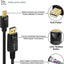 Mini Displayport to DP Cable, 6 Feet, Gold-Plated - 4K@60Hz, 2K@144Hz - Black