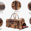 Leather Travel Duffle Bags for Men and Women Cabin Friendly Weekend Bag Sports Gym Airplane Carry on Overnight Duffel