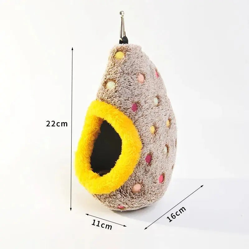 Cozy Pet Winter Hammock 2Pcs Bird Parrot Nest Warm Cotton Nest Hanging Parrot Cage Supplies Bird Accessories Birds House Jaulas Para Pájaros