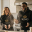 Tstars King & Queen Matching Couple Hoodie Set - His & Hers Pullover Hoodies - Valentine'S Day Gift for Couples