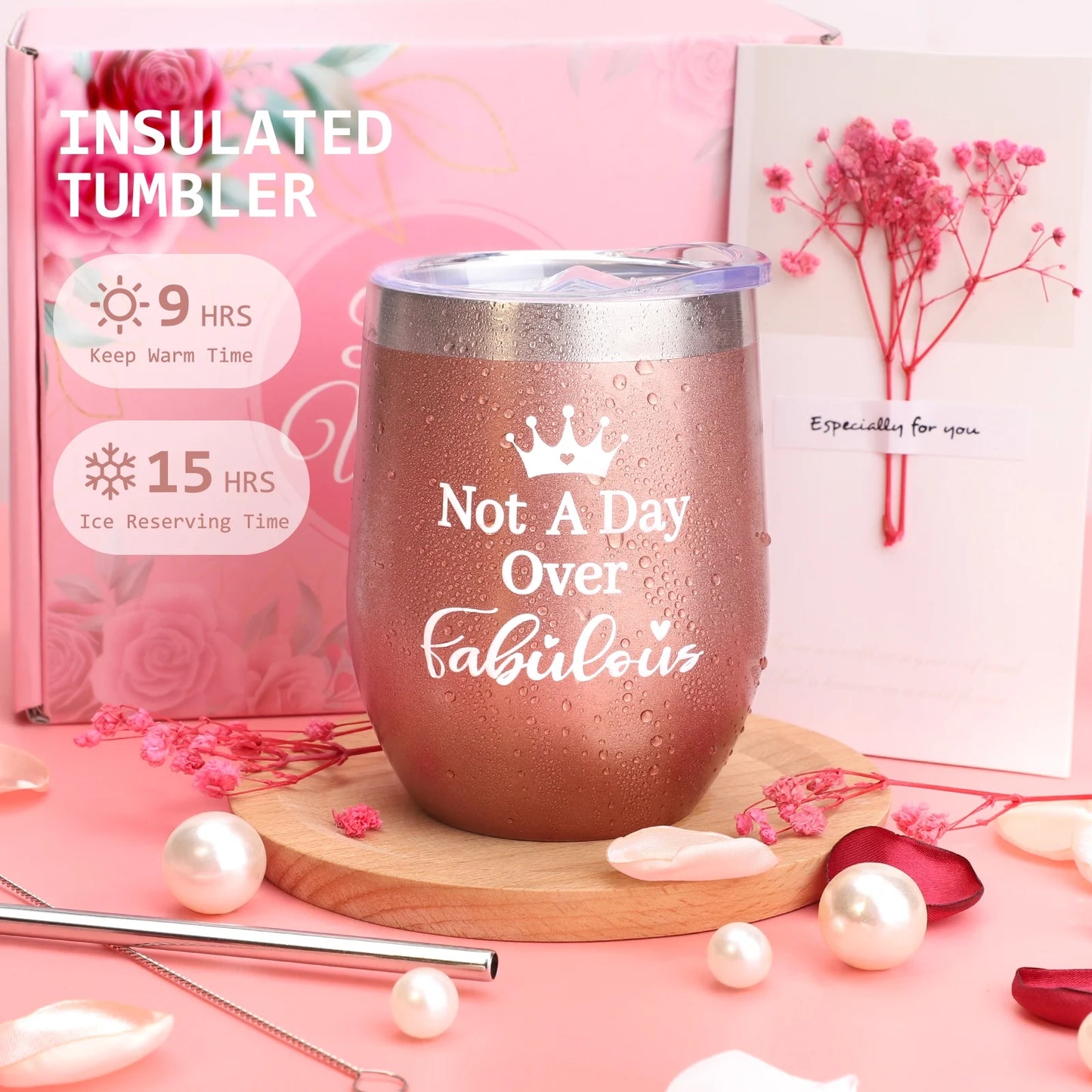Ayieyill Gift Baskets Set for Women and Graduation Gift, Holiday Gifts for Women, 10 Pack, Pink