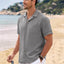GENTS BLISS Men Linen Shirts Casual Short Sleeve Button down Shirts for Men Beach Tops with Pocket