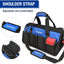 WORKPRO 18-Inch Close Top Wide Mouth Storage Tool Bag with Adjustable Shoulder Strap, Sturdy Bottom